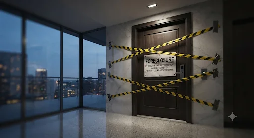 Artwork representing the foreclosure of Teddy’s Peru penthouse