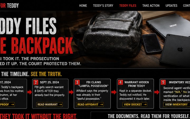 THE BACKPACK Teddy Files design preview