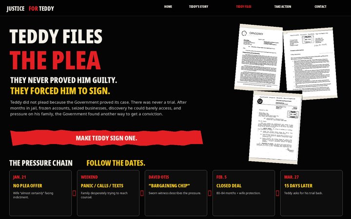 THE PLEA Teddy Files design preview